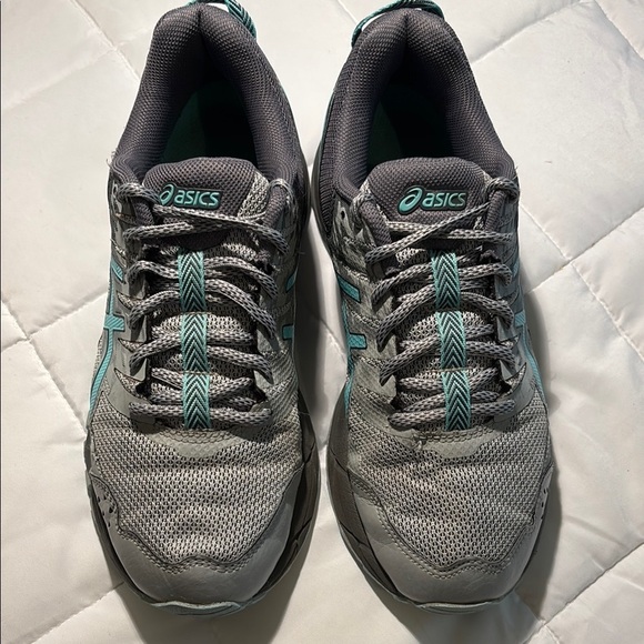Asics Gel Sonoma 3 Women's Trail Running Shoes Gray/Turquoise - Picture 2 of 7